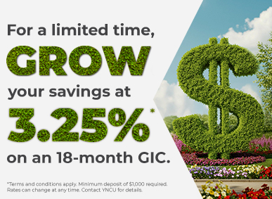 18 month 3.25% gic