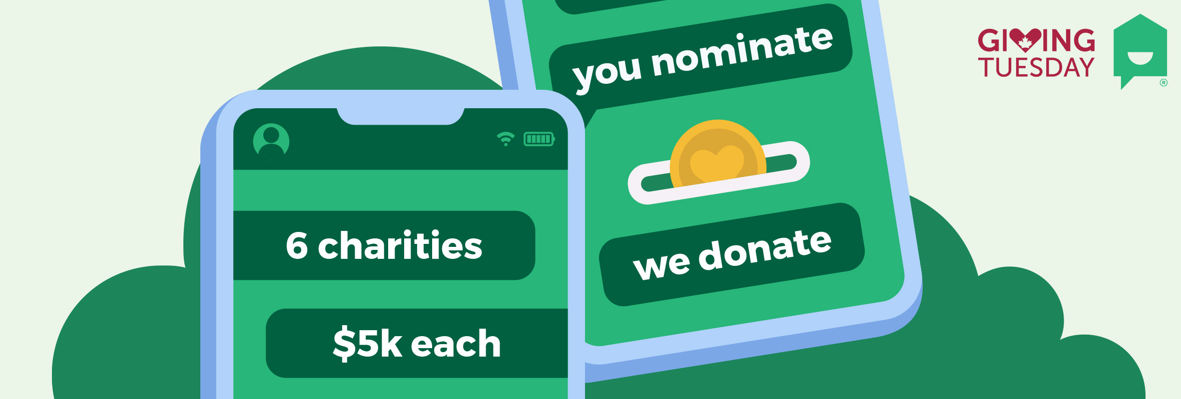 two phones overlapped with text messages