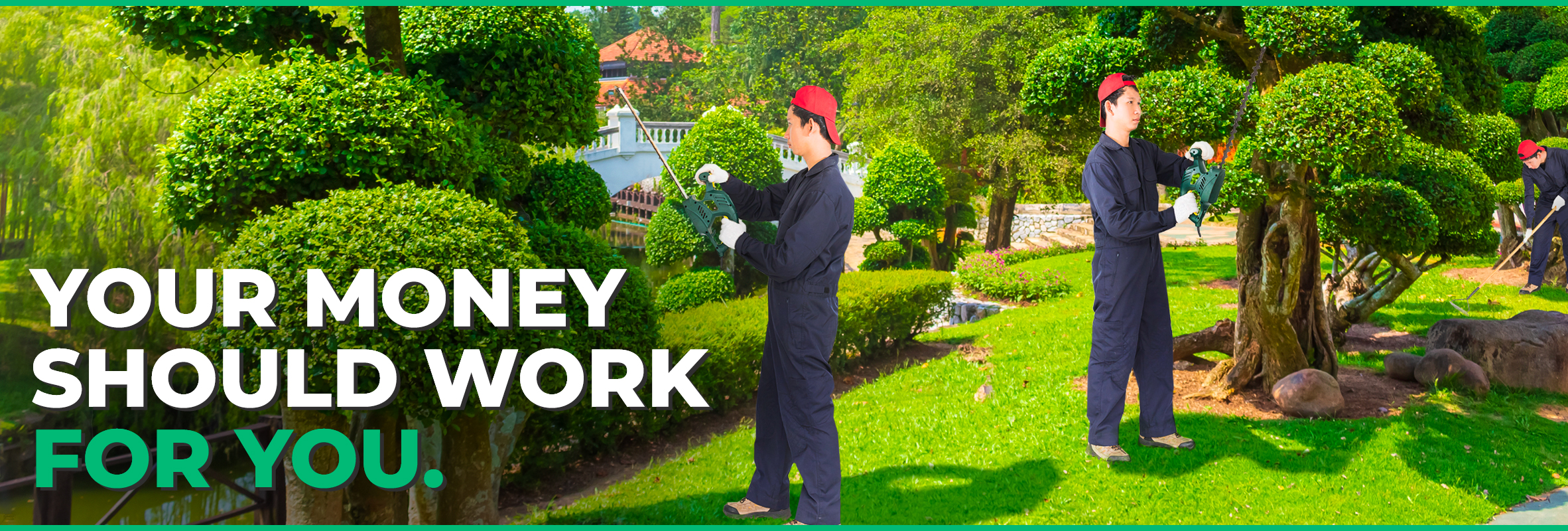 guy trimming hedges