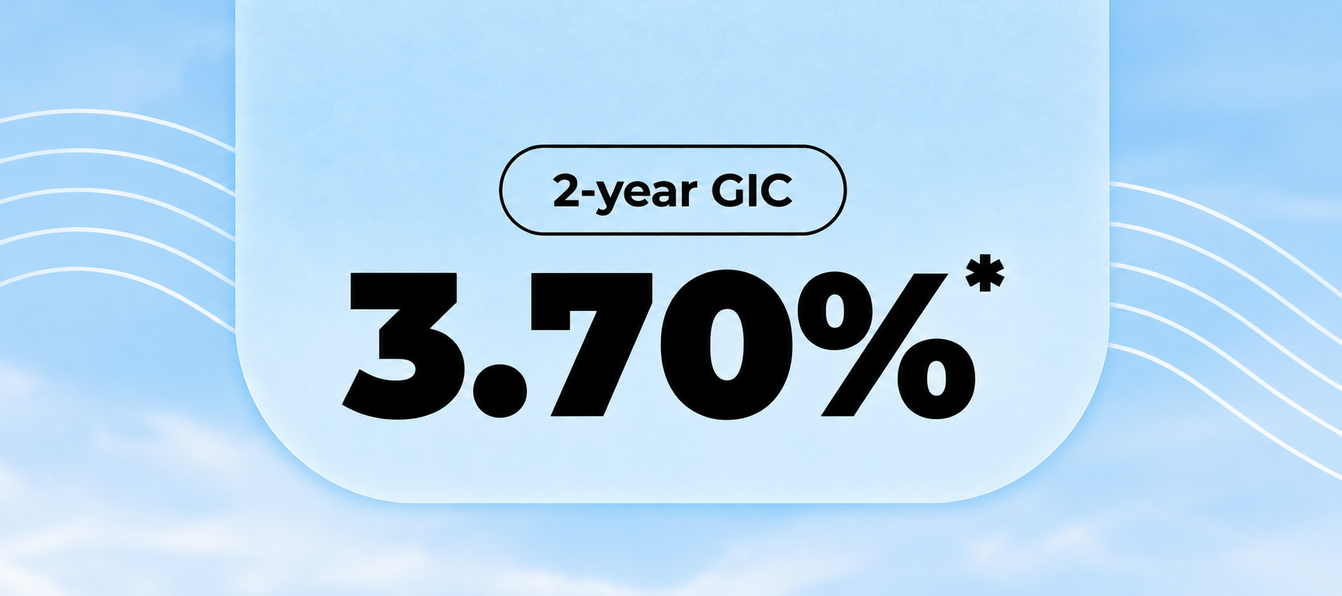 Wide blue 2-year GIC rate panel