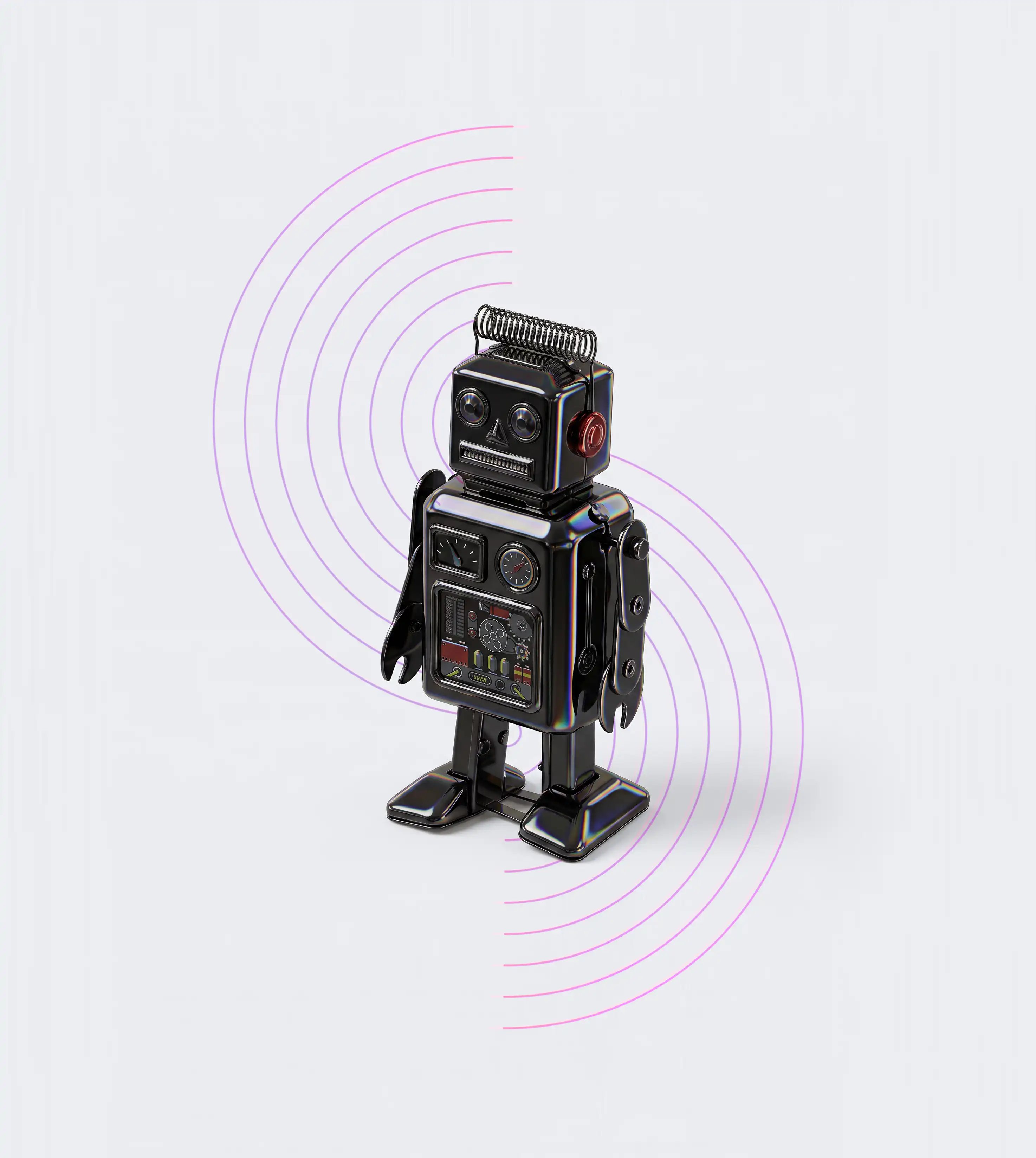 robot-black-pink-lines-white-portrait