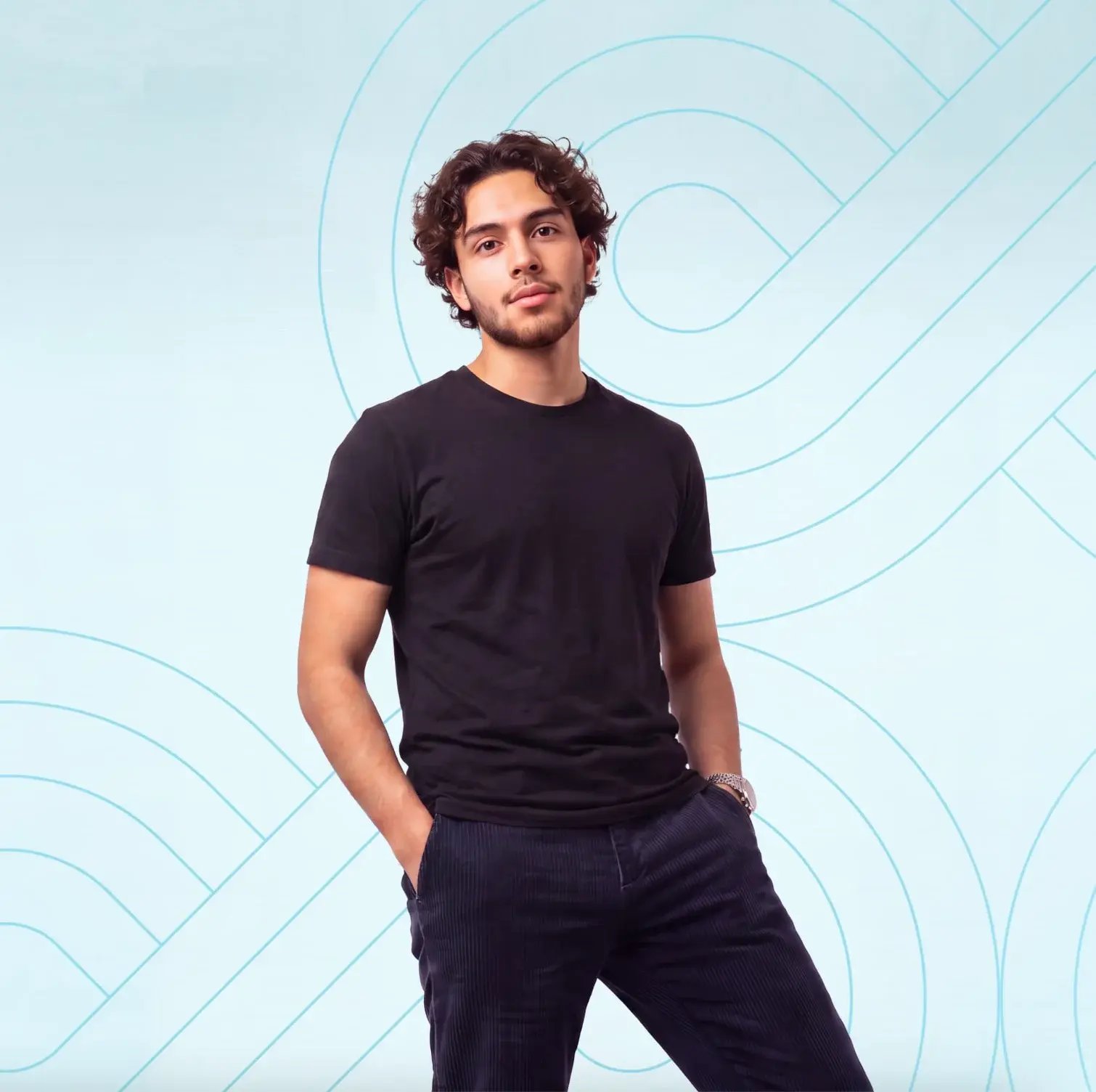 young-man-in-black-t-shirt-and-pants