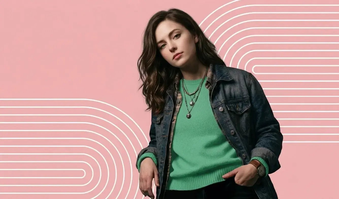 Cool-woman-in-green-sweater