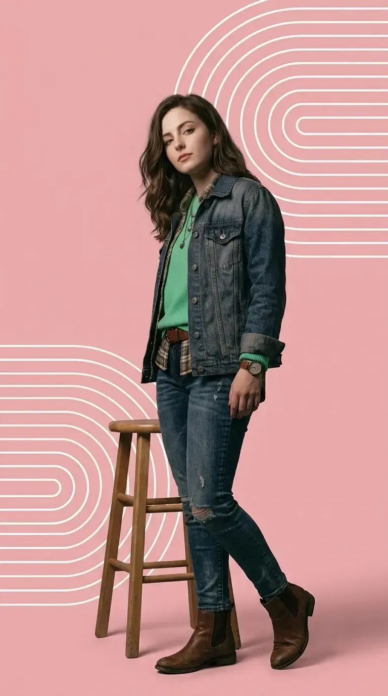 Young-woman-by-stool