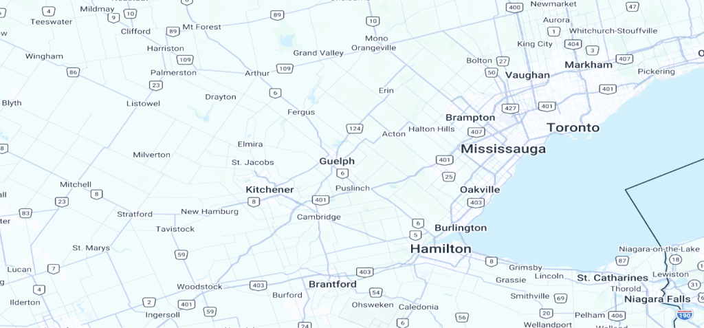 Map showing YNCU ATM access across Canada